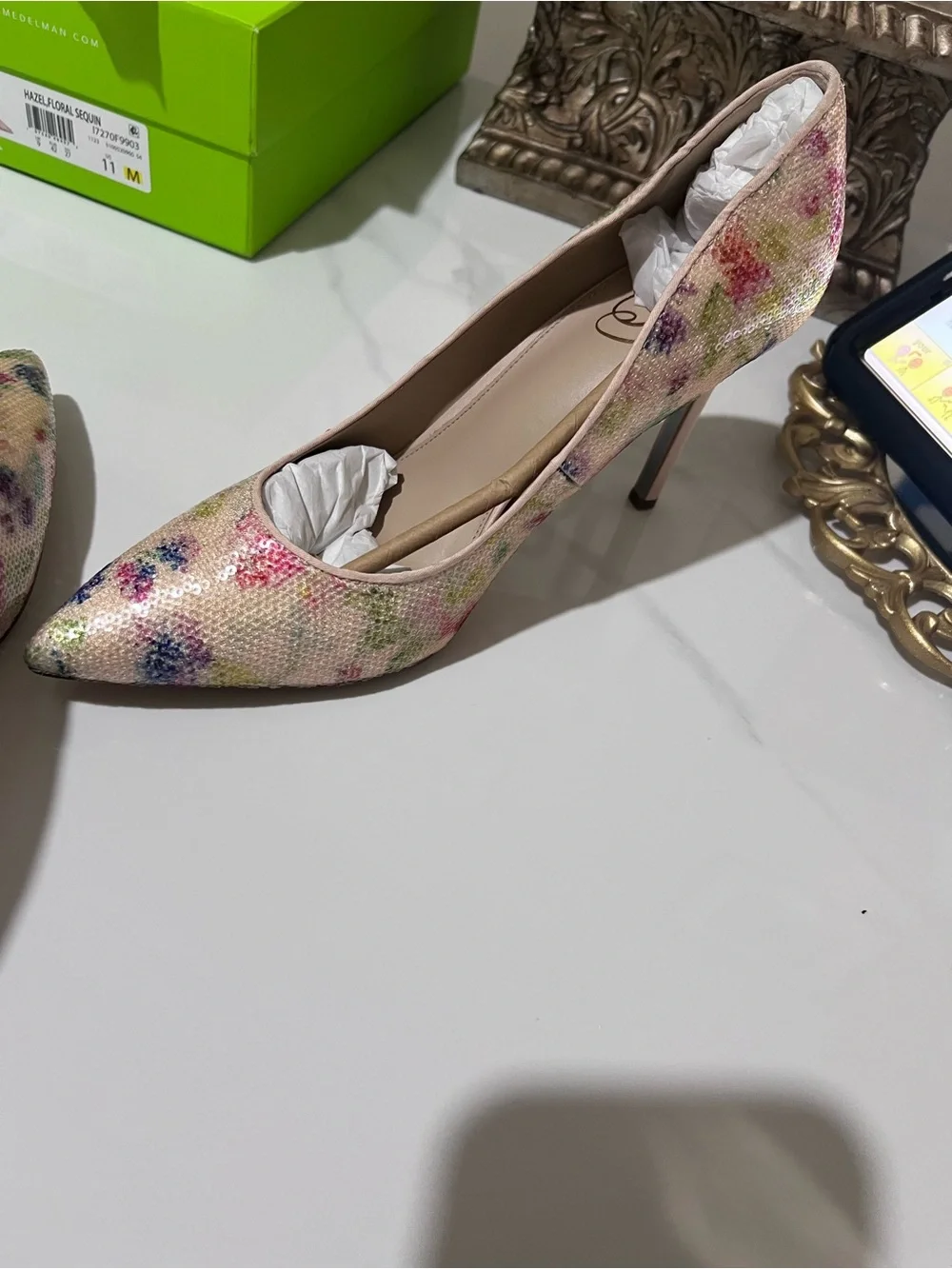 Sam Edelman Hazel Floral Sequin Pump - Multi